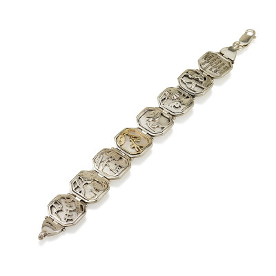 צמיד שבע ברכות - כסף וזהב