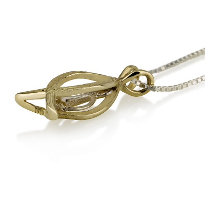 תליון דג - זהב 14 קראט