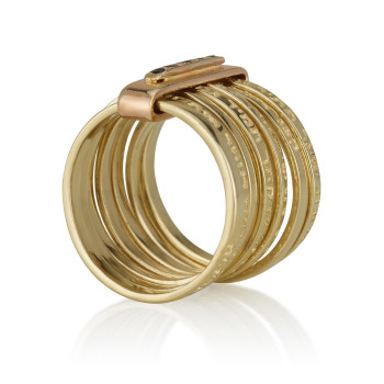 טבעת אנא בכוח - זהב 14 קראט