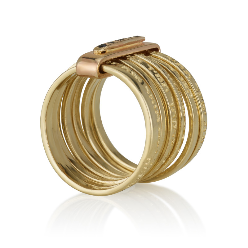 טבעת אנא בכוח - זהב 14 קראט