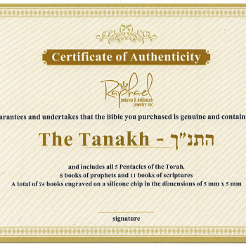 “יברכך” Silver & Gold Pendant with Nano Bible